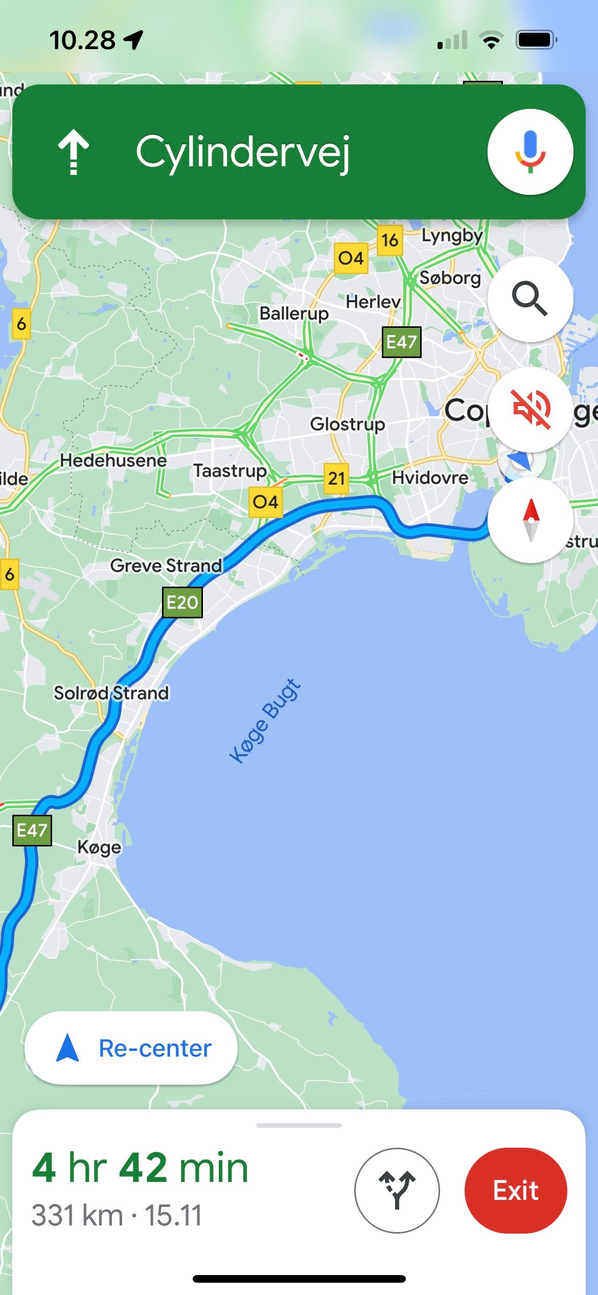 Driving Longer Distances in Google Maps
