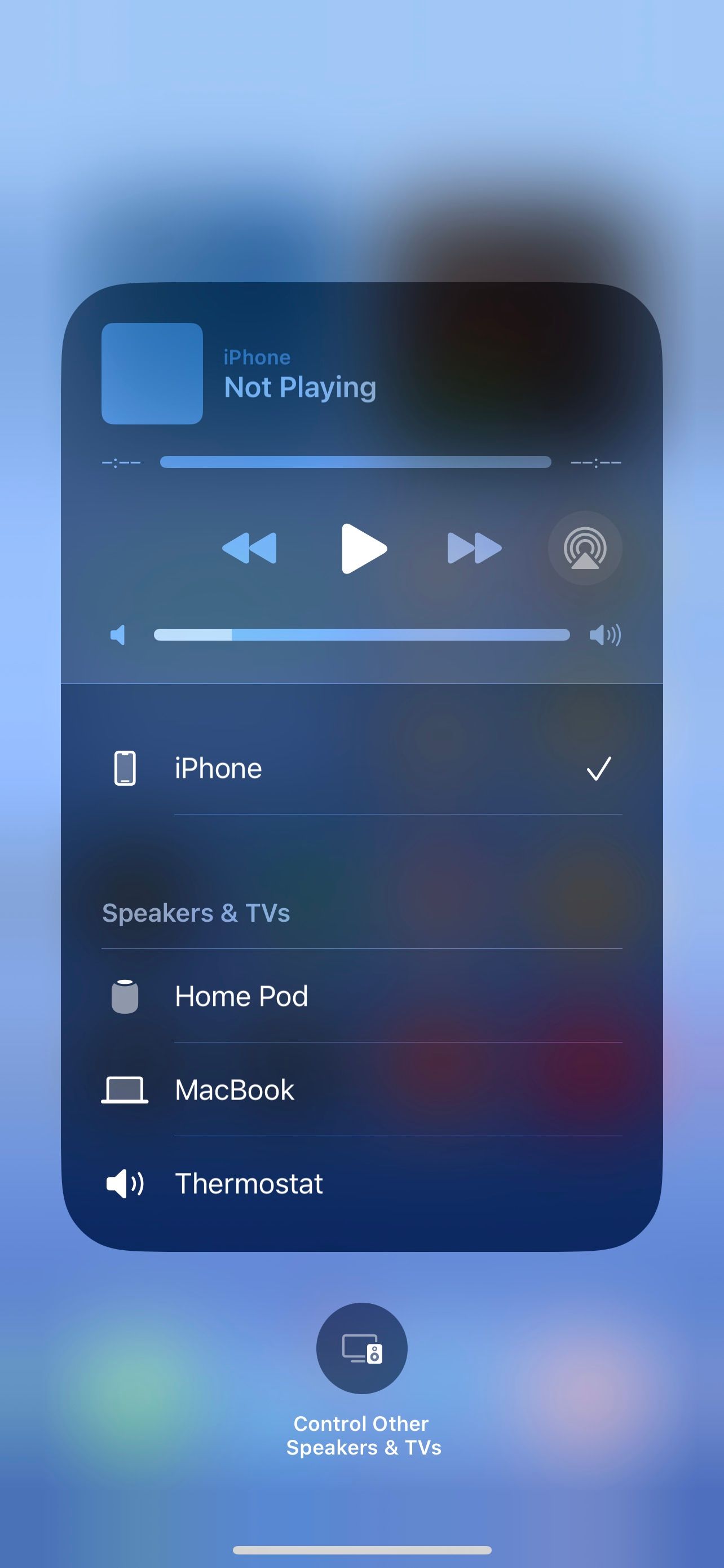 iOS 16 ecobee AirPlay 2 Controls