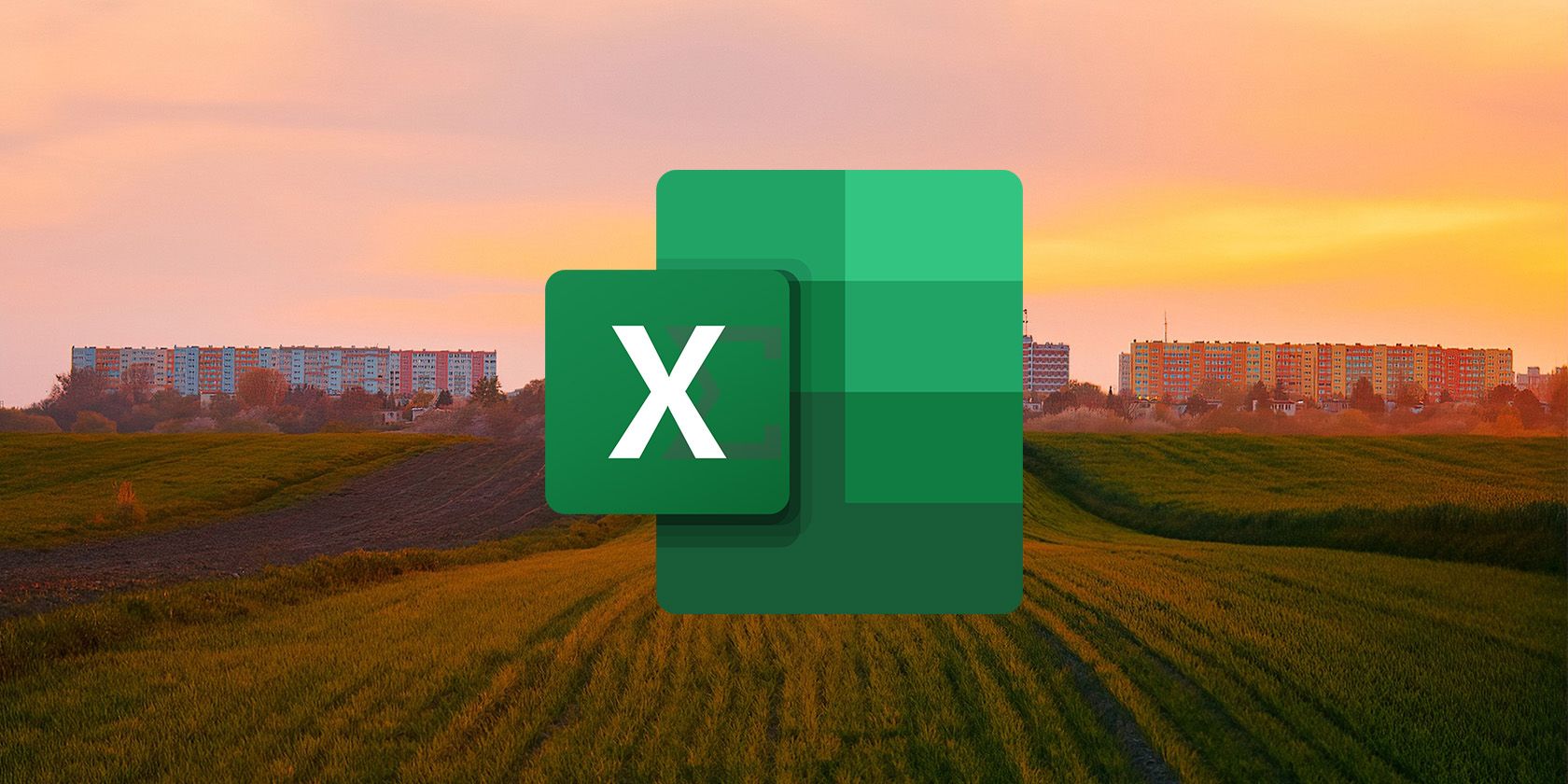 Excel logo with a sum symbol watermark