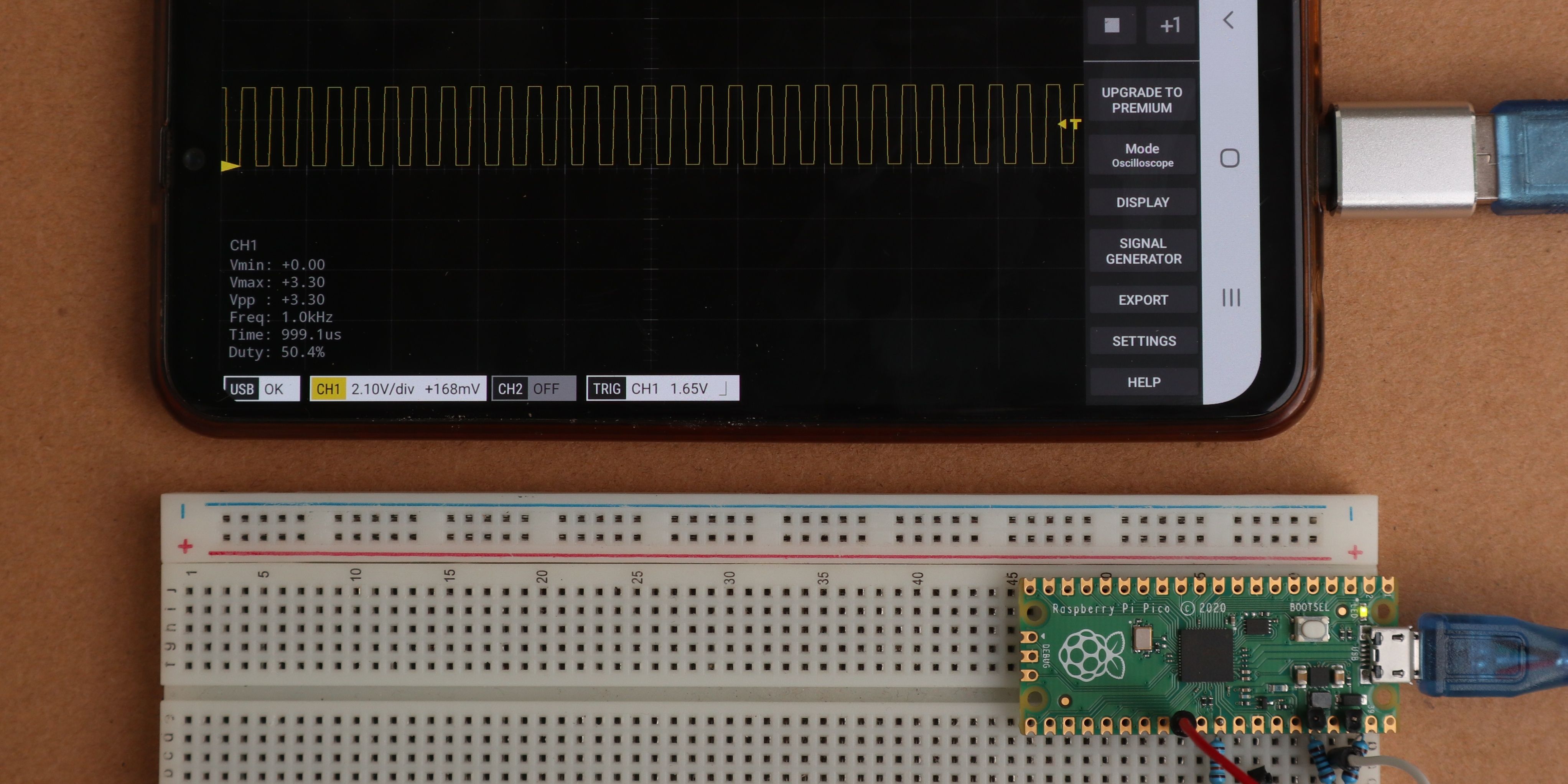 Build an Oscilloscope With Raspberry Pi Pico