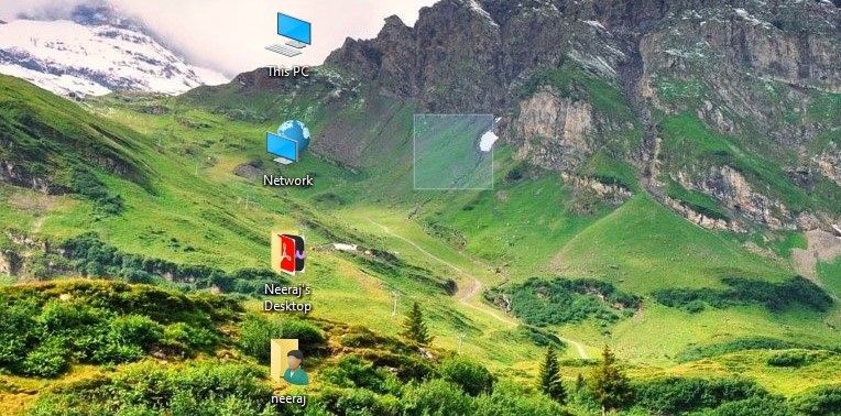 Folder Is Invisible on Desktop