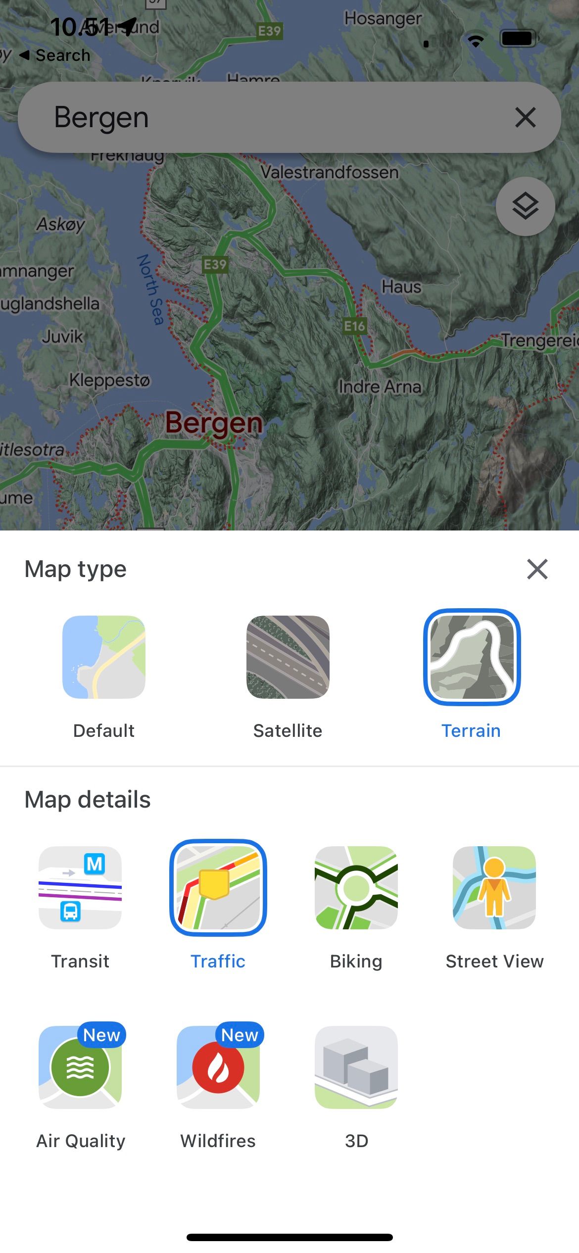 Google Maps Change Maps