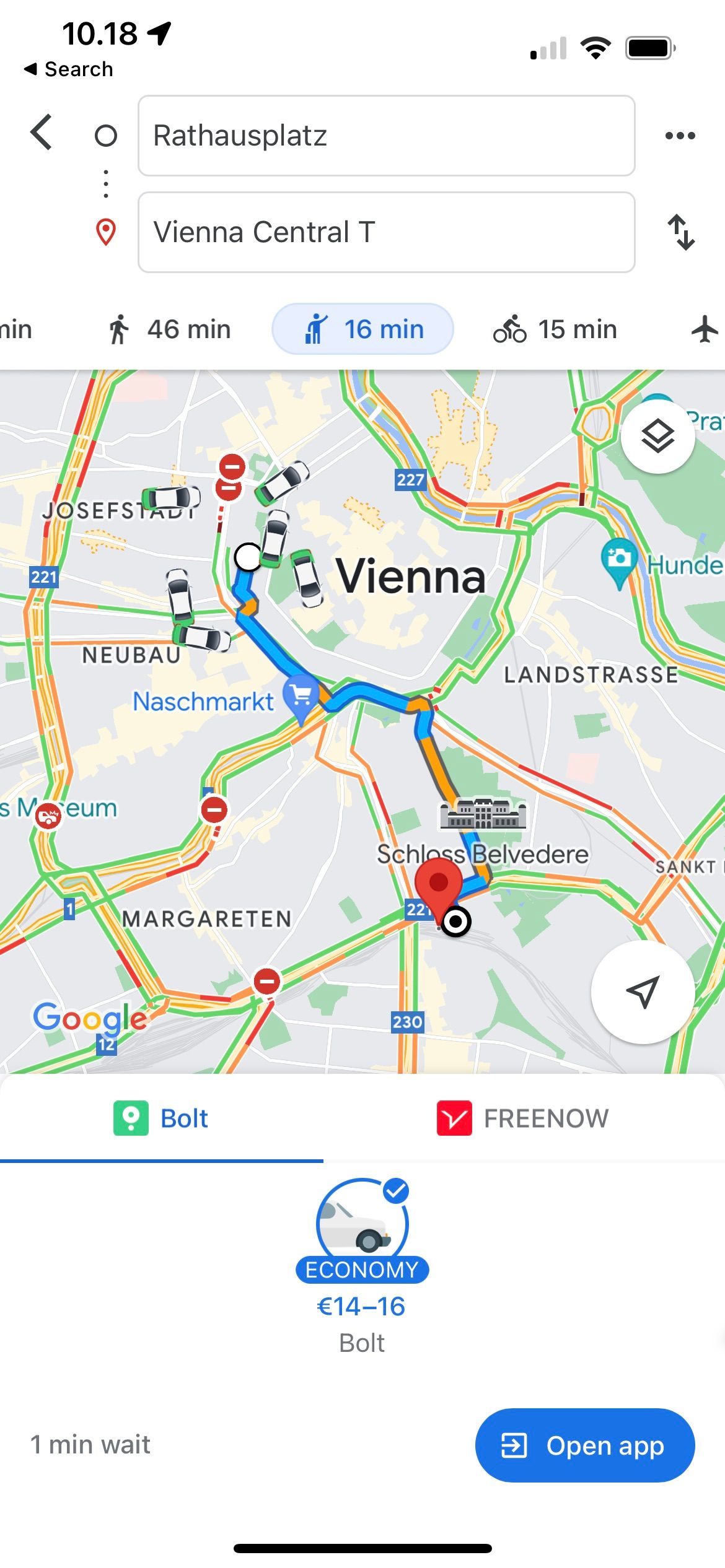 Google Maps Ride-Sharing Integration