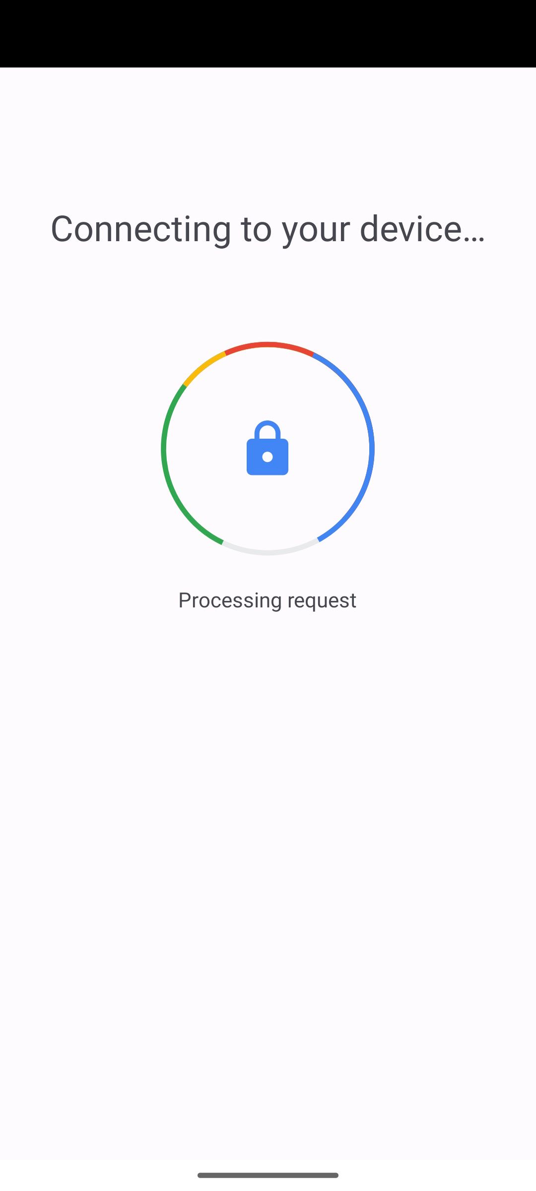 Google Passkey connecting to a device
