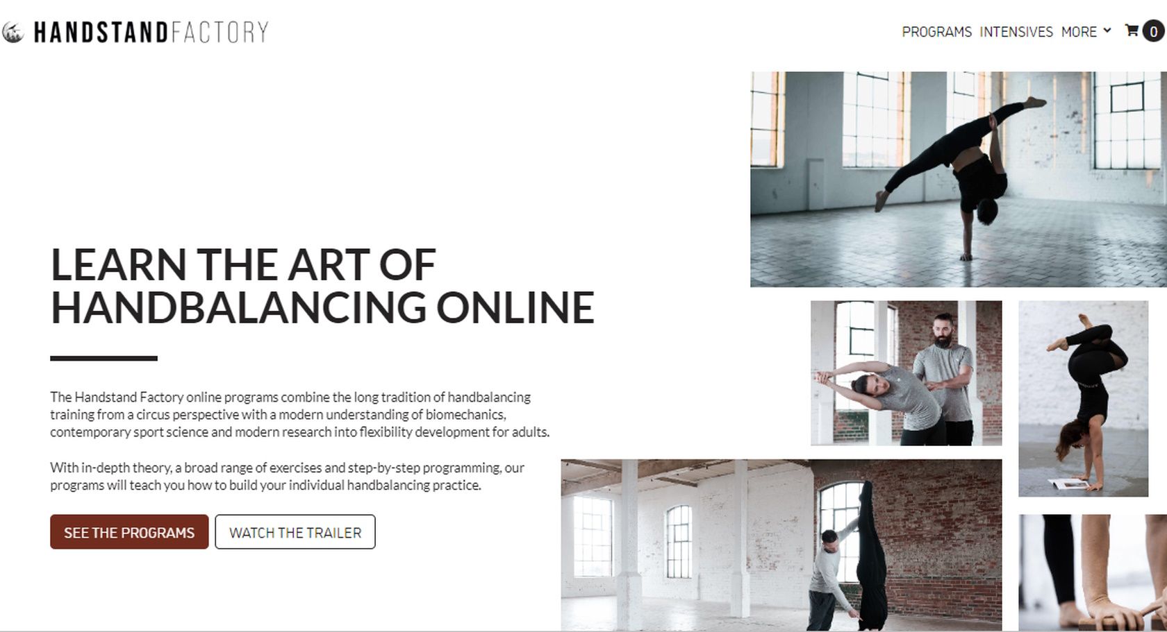 handstand factory handbalancing online programs