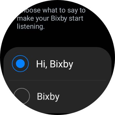 Bixby Voice commands on Galaxy watch