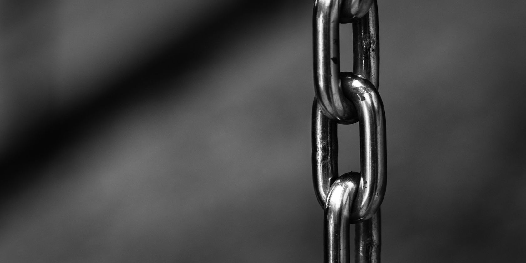 Chain in Grey Background to Represent Supply Chain