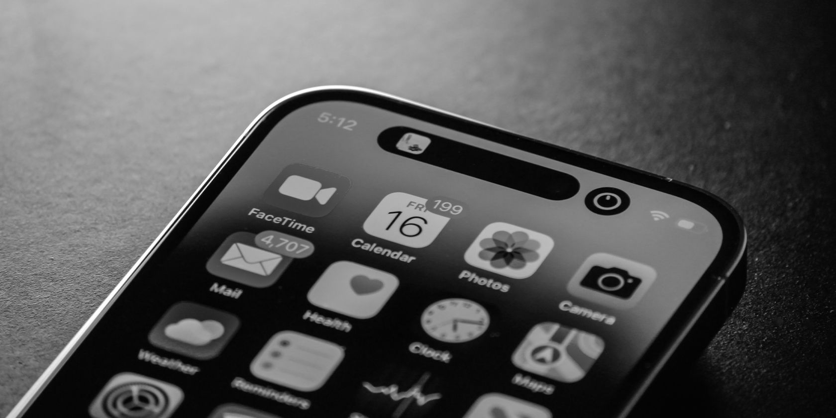 iPhone 14 in grayscale