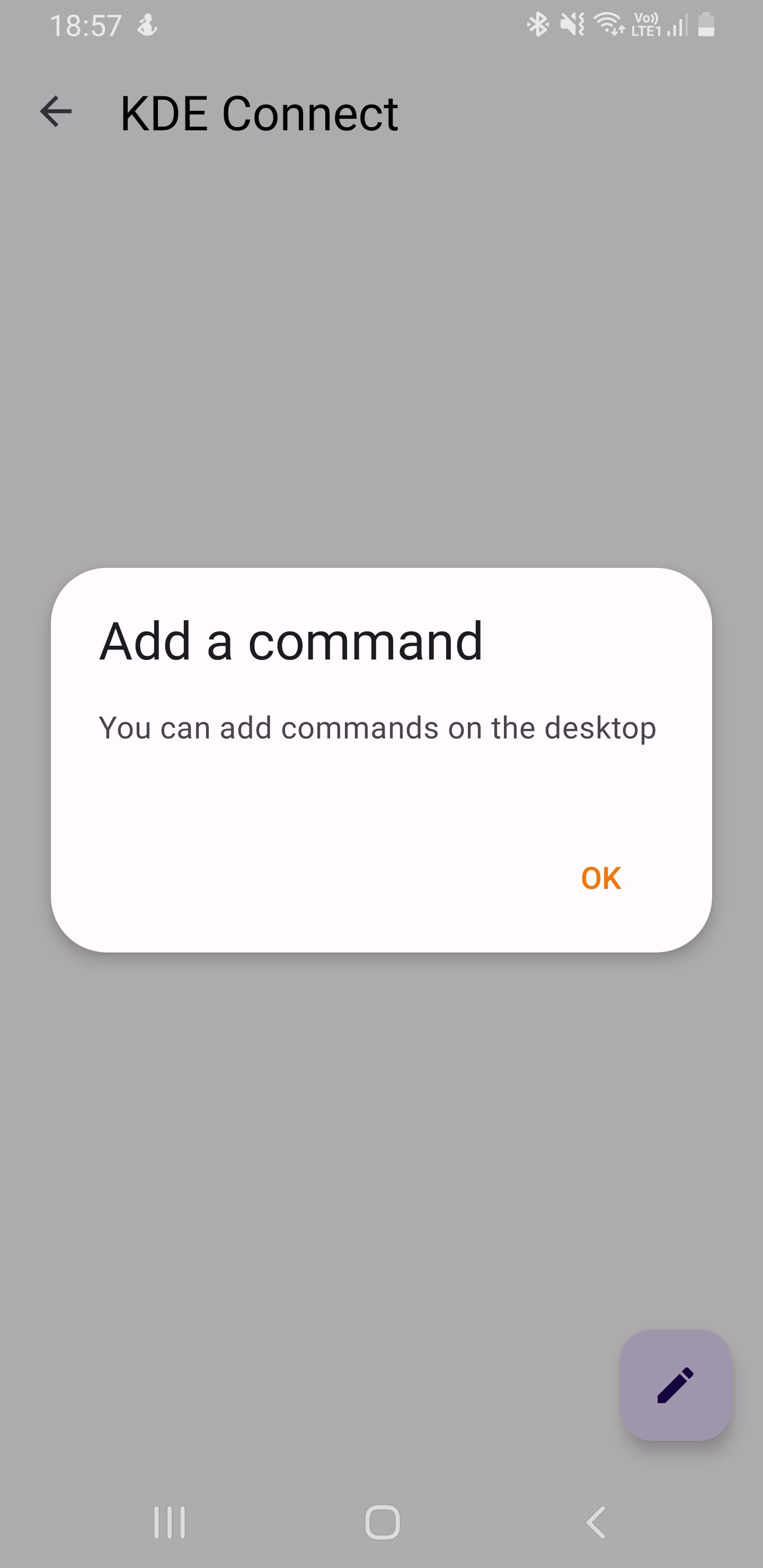 Add command prompt on KDE Connect