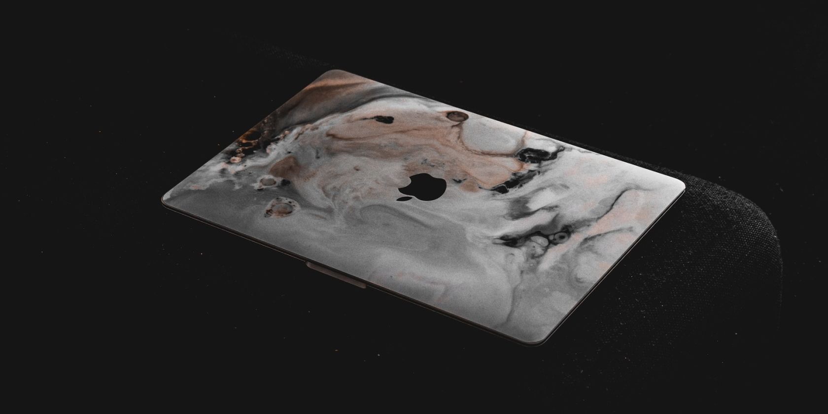 MacBook with a third-party skin