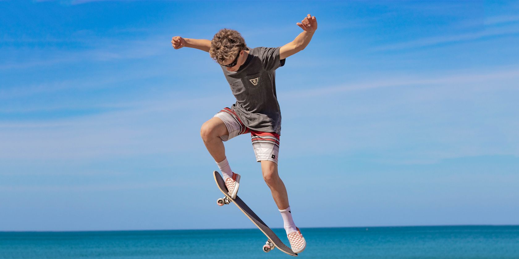 Man Jump with Skateboard
