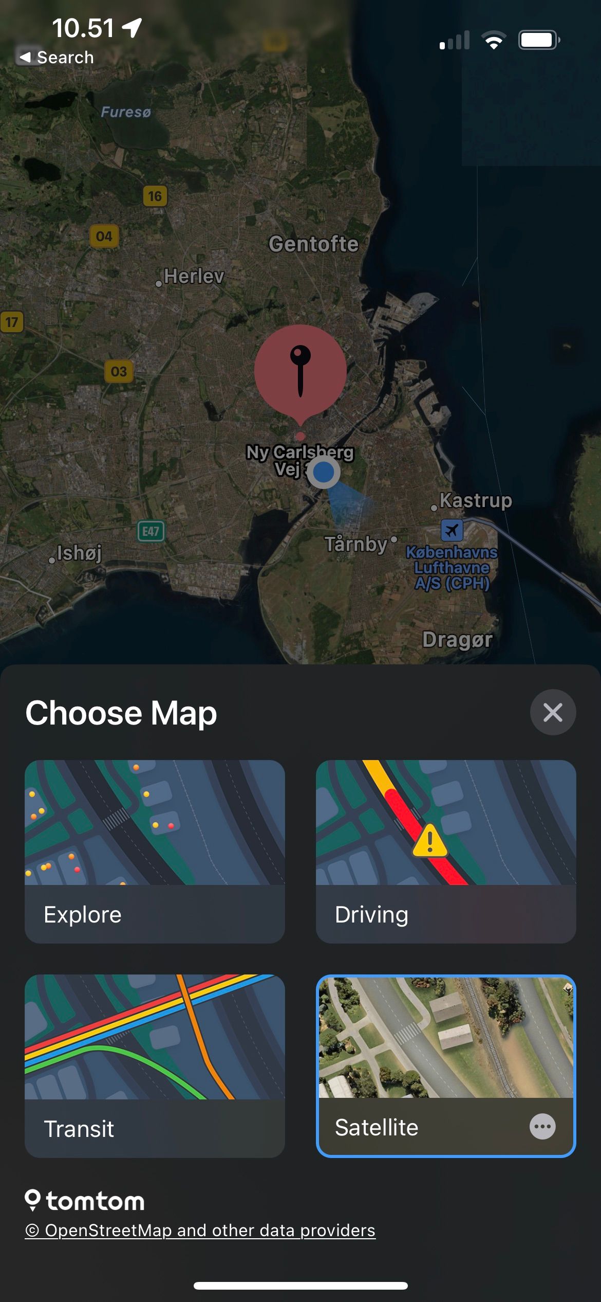 Map Options in Apple Maps