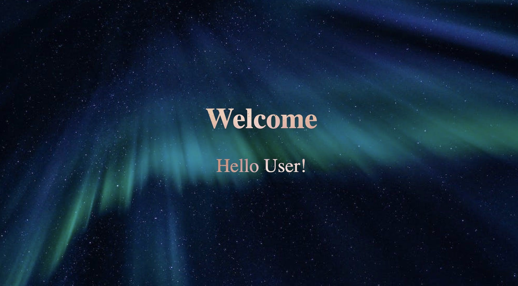 Welcome text blended night sky light with mix blend mode