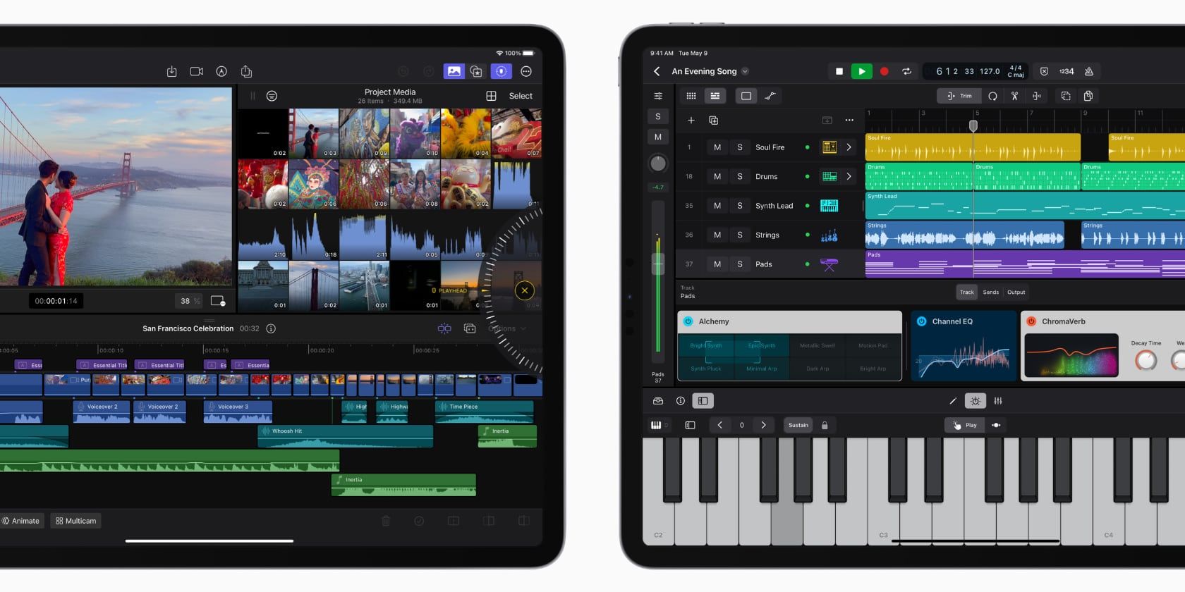 Final Cut Pro and Logic Pro on iPad