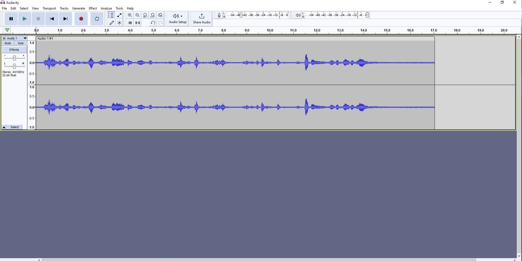 Audacity sample voice over recording