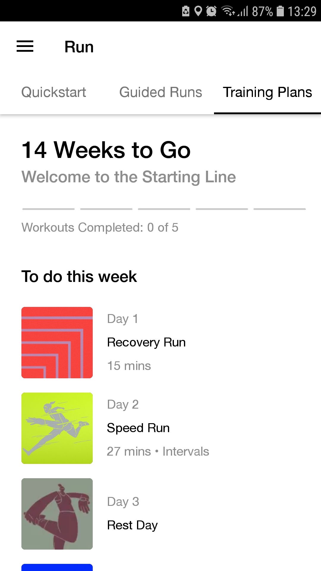 Nike Run Club marathon starting line