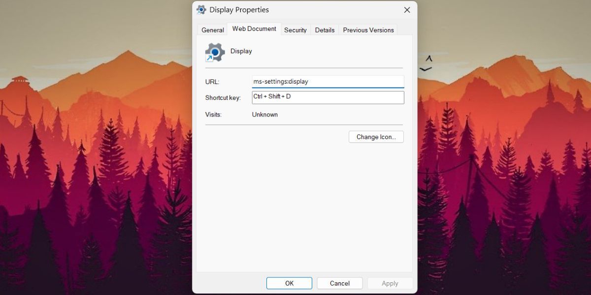 Open Display Settings Using keyboard shortcut