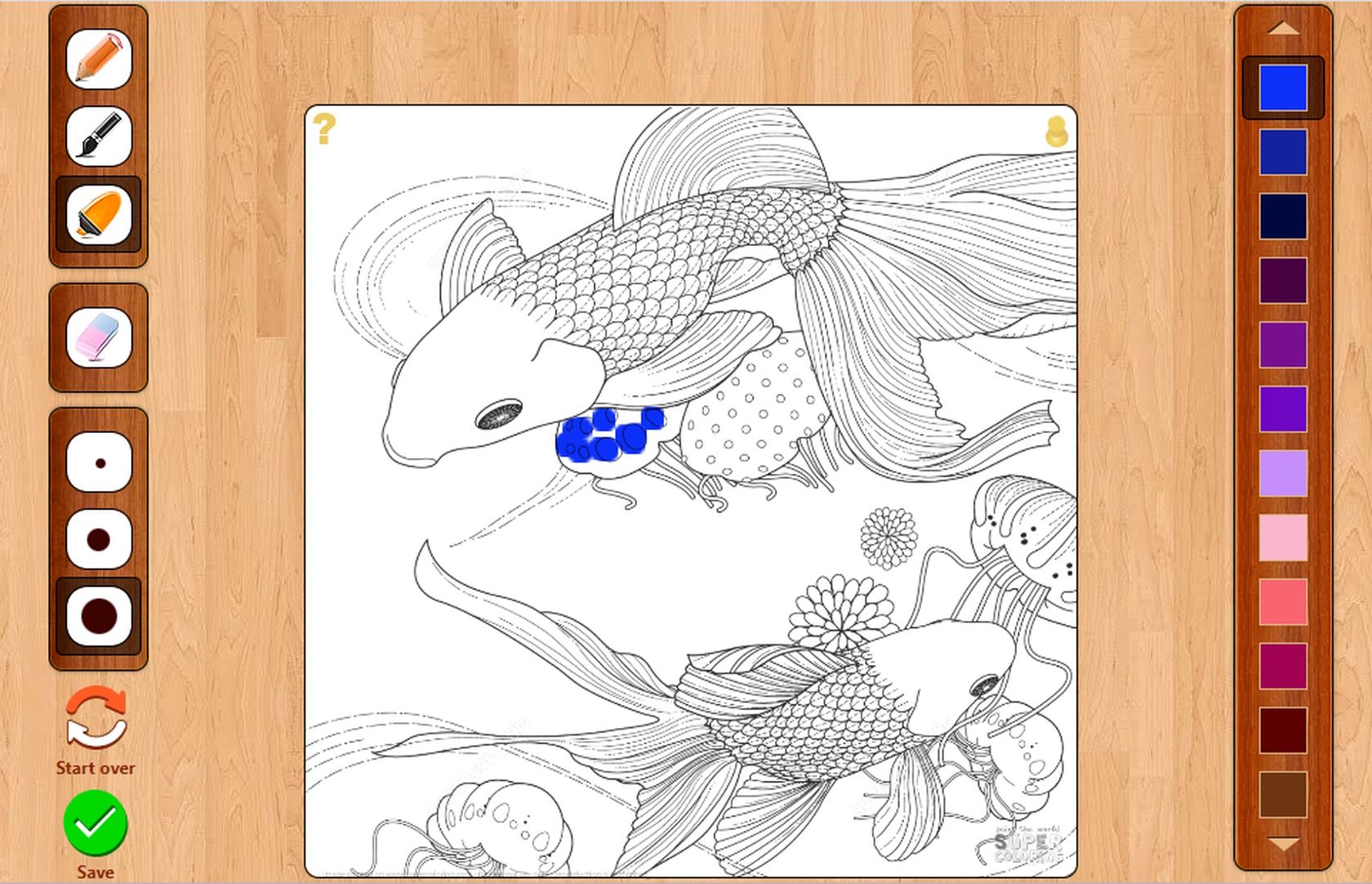 Paint the World Super Coloring adult coloring site