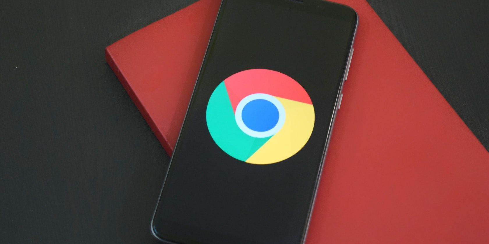Google Chrome logo on a mobile phone