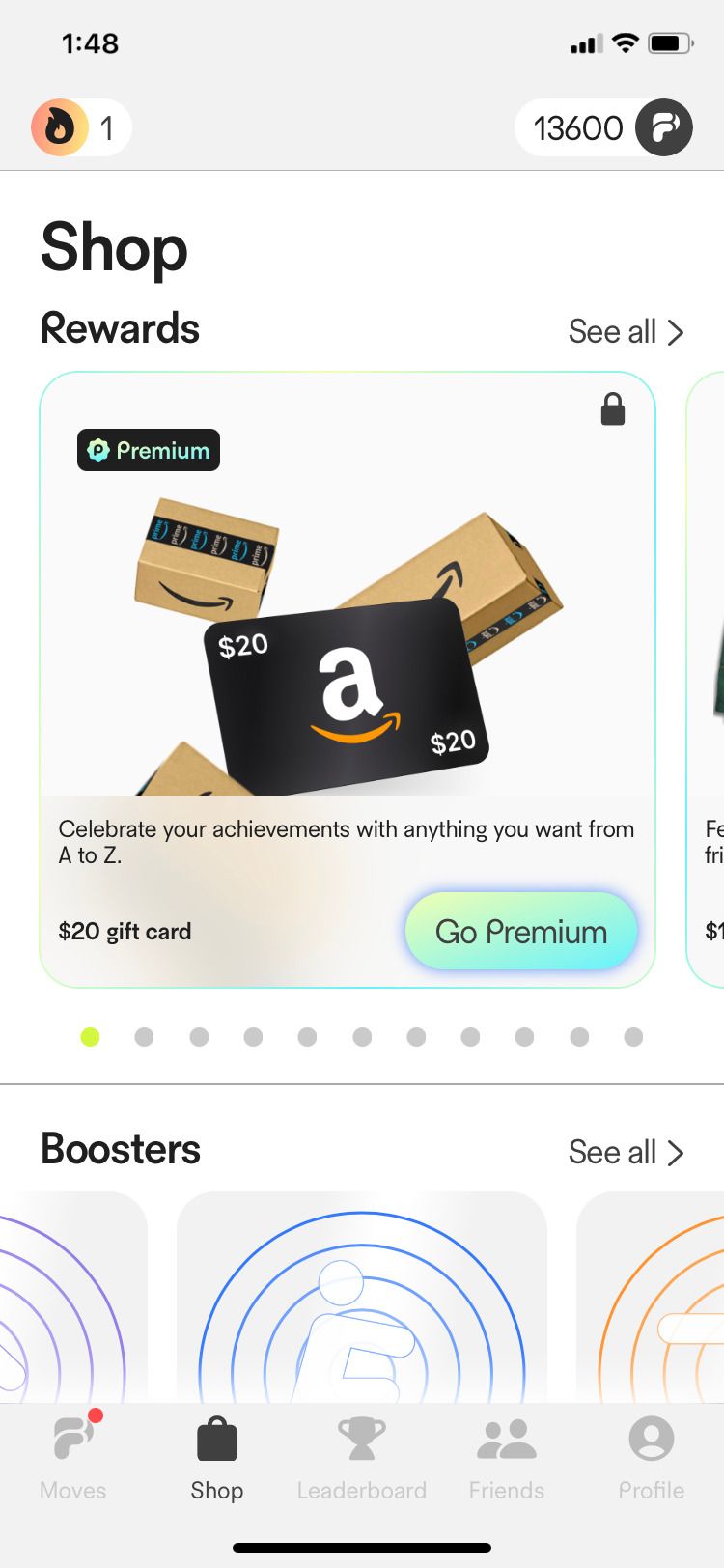 Playfitt app Amazon reward