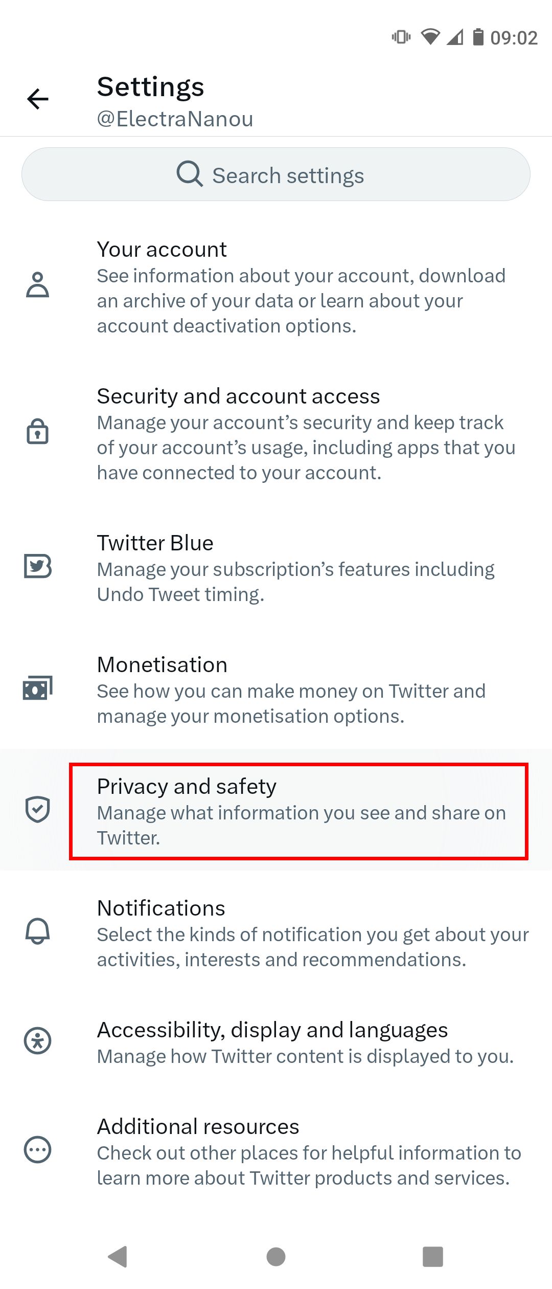 Privacy and Safety Settings on Twitter