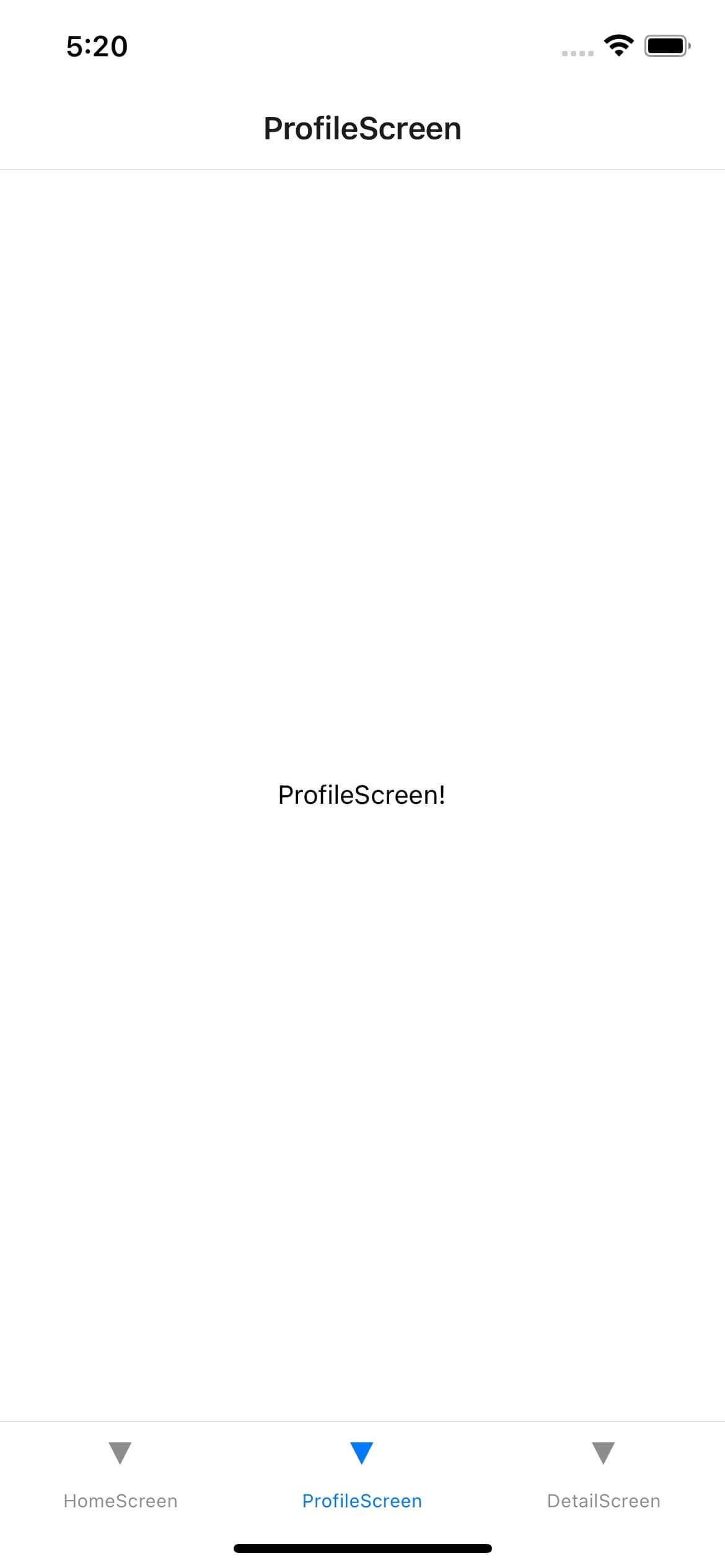 اسکرین شات تب Profilescreen در اپلیکیشن موبایل