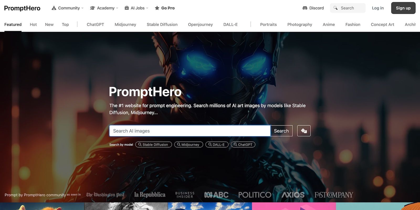 PromptHero AI Text-to-Image Prompt Marketplace