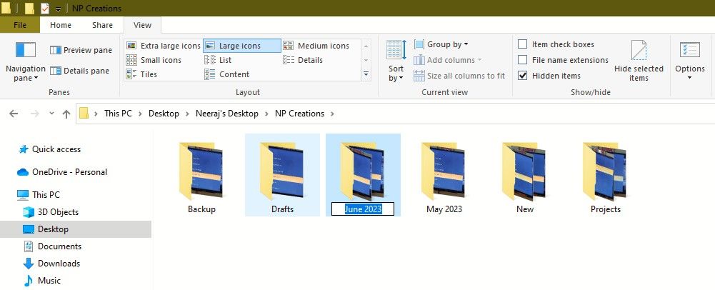 Multiple Folders Being Renamed Together
