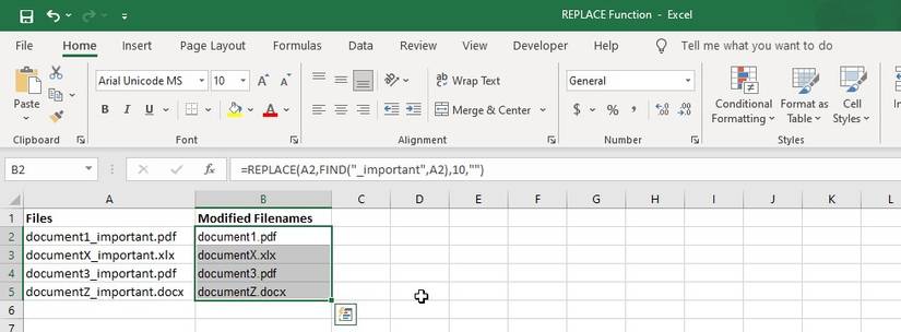 How to Use the REPLACE Function in Excel