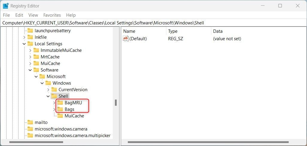 Atur Ulang Pengaturan Tampilan Folder ke Default Menggunakan Editor Registri