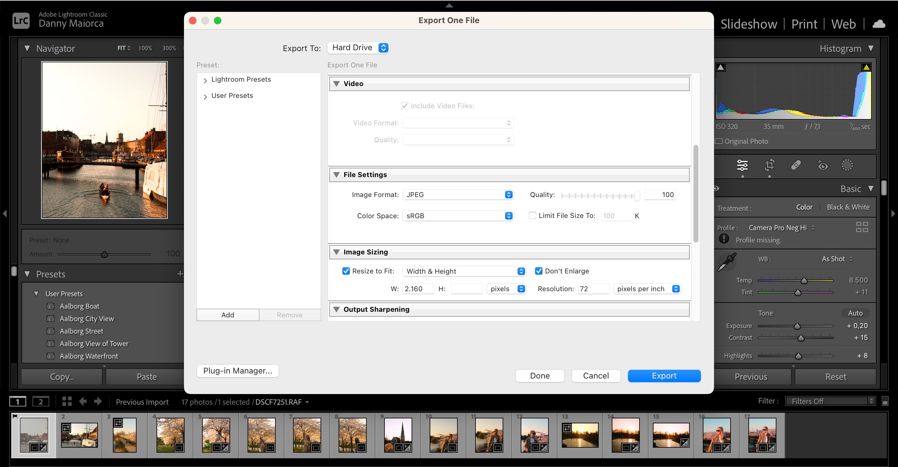 How to Resize Photo in Lightroom