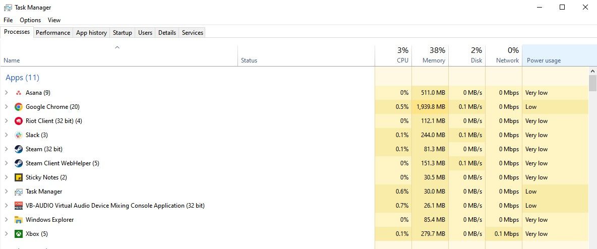 riot client in task manager