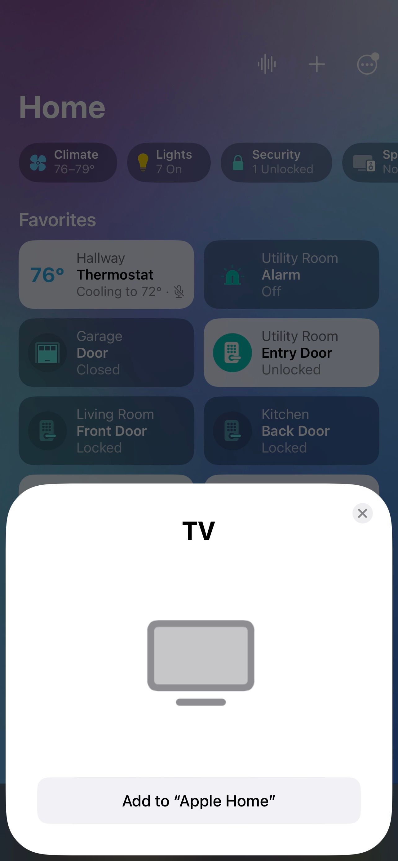 راه‌اندازی تلویزیون HomeKit در iOS 16 Home App