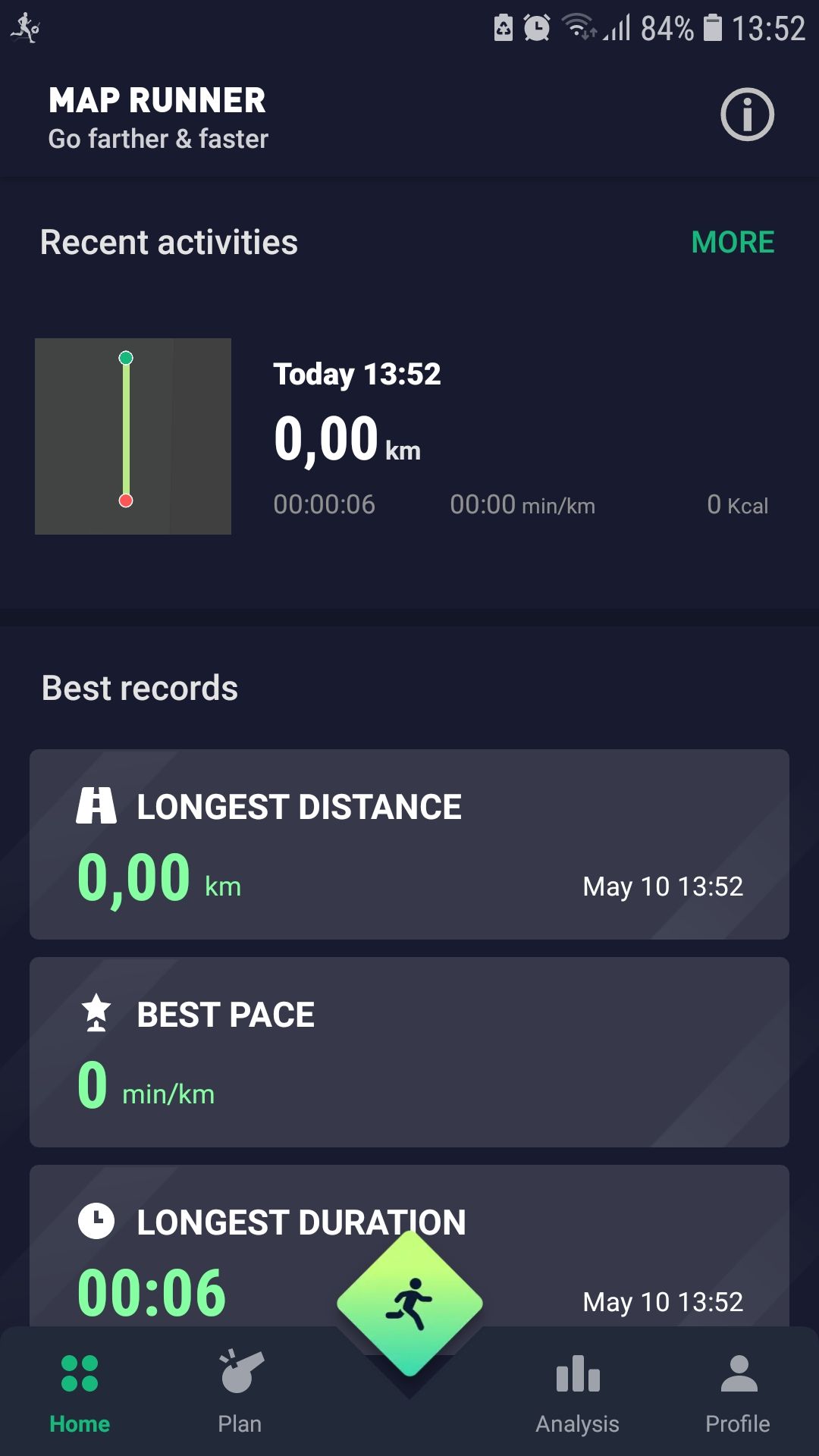 Running App best records