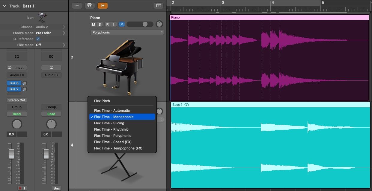 Các thuật toán Thời gian linh hoạt trong Logic Pro X