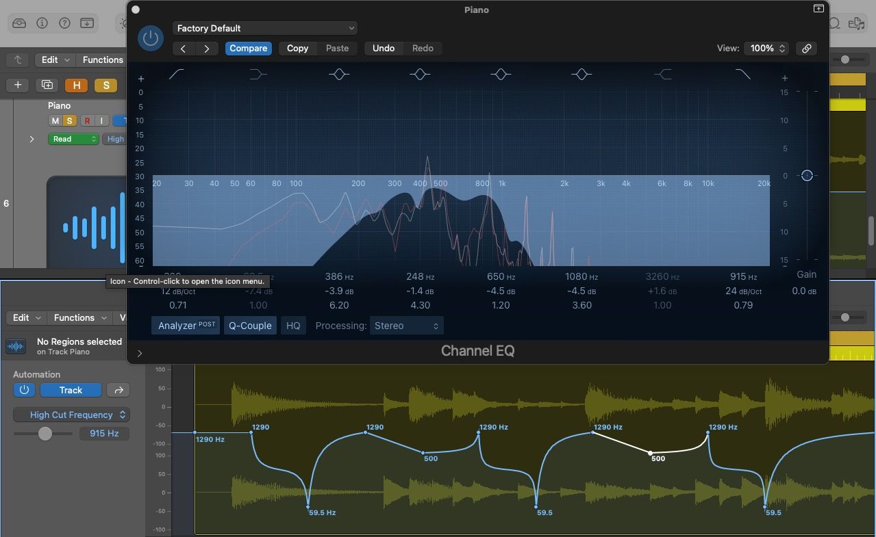 Creative EQ filters and automation in Logic Pro X