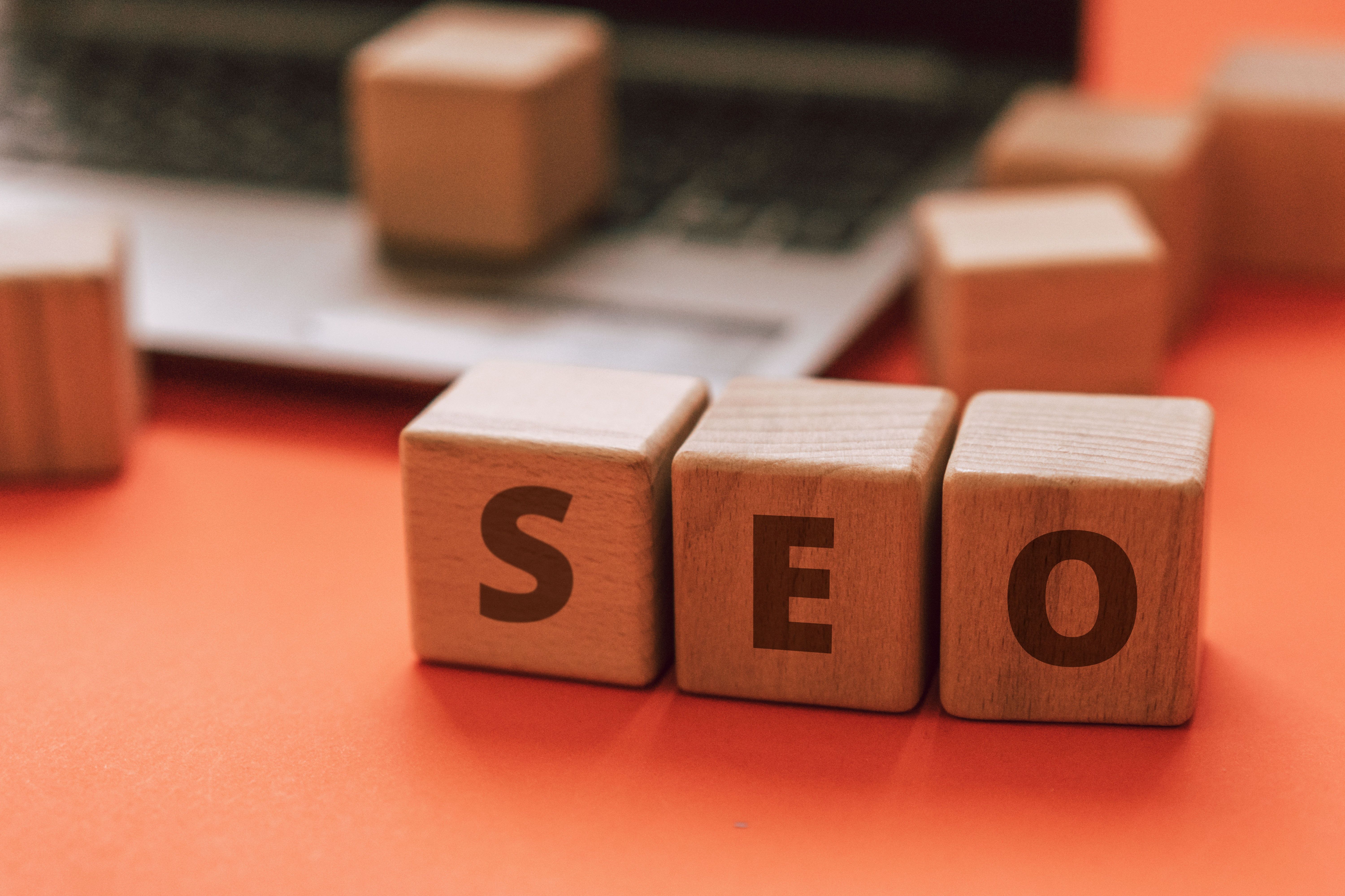 SEO being spelt out with block letters 