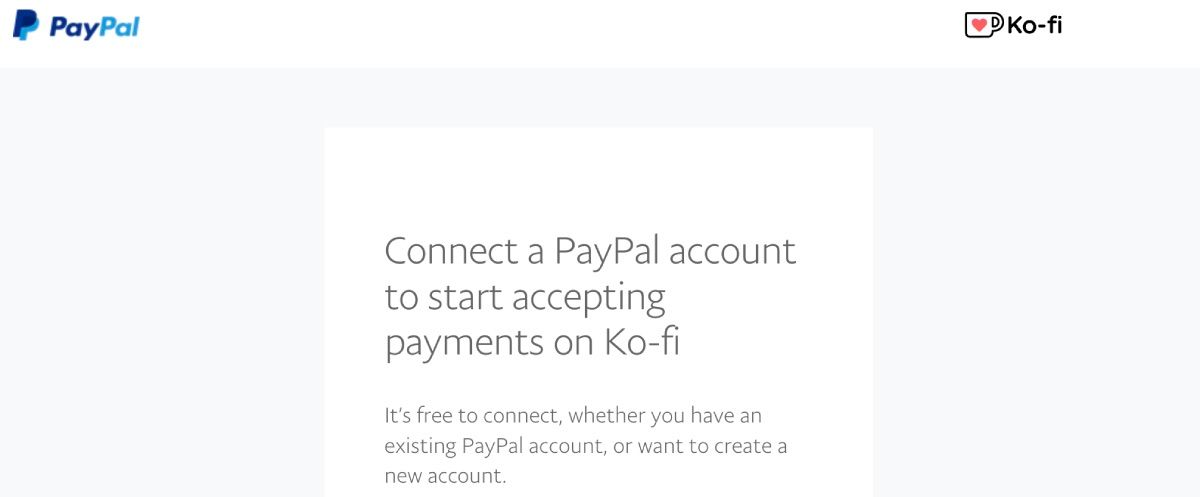 Setting Up PayPal for Kofi front screen