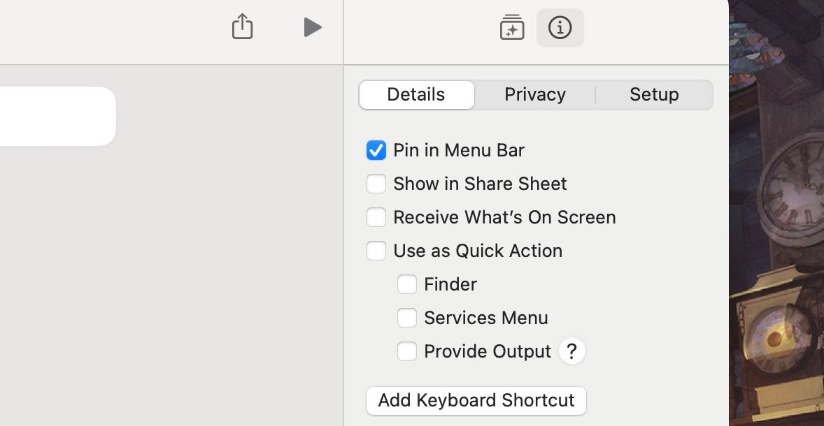 پین میانبرها در نوار منو در macOS تغییر می کند