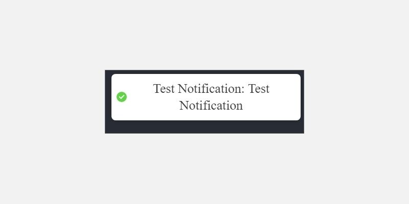 Test Push Notification