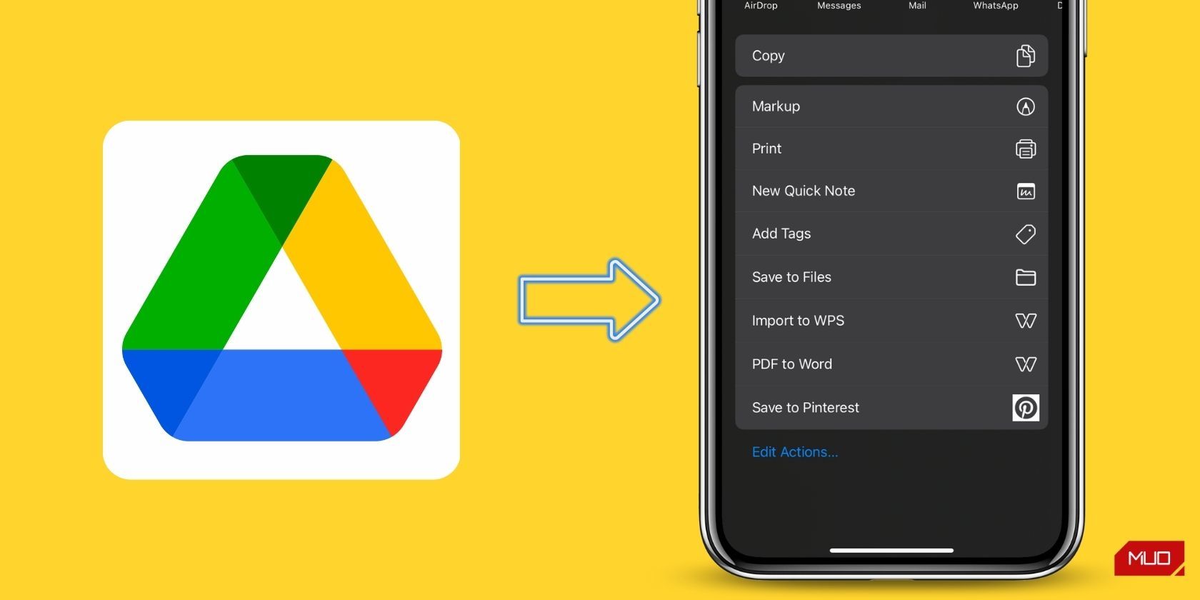 transfer files from google drive to iphone