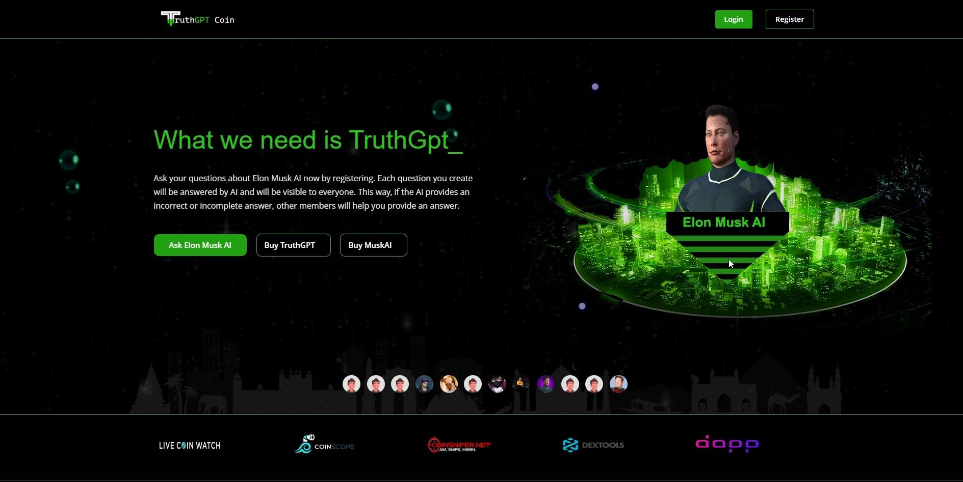 truthgpt home page-1