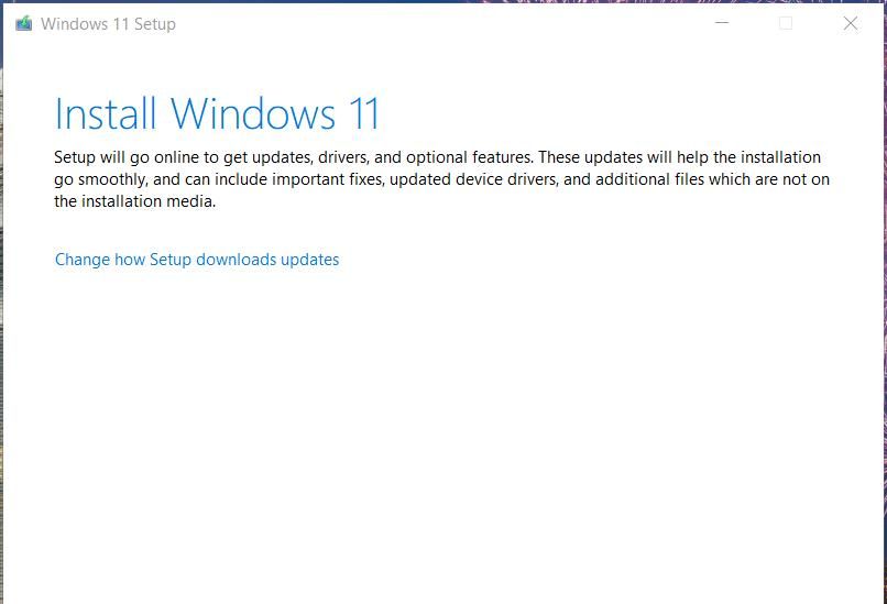 Cửa sổ Cài đặt Windows 11