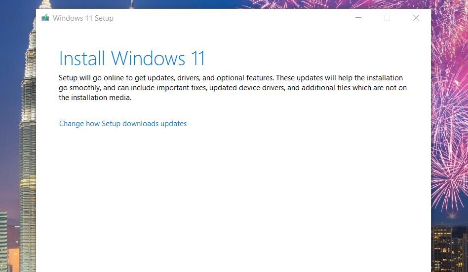 Cửa sổ Cài đặt Windows 11 