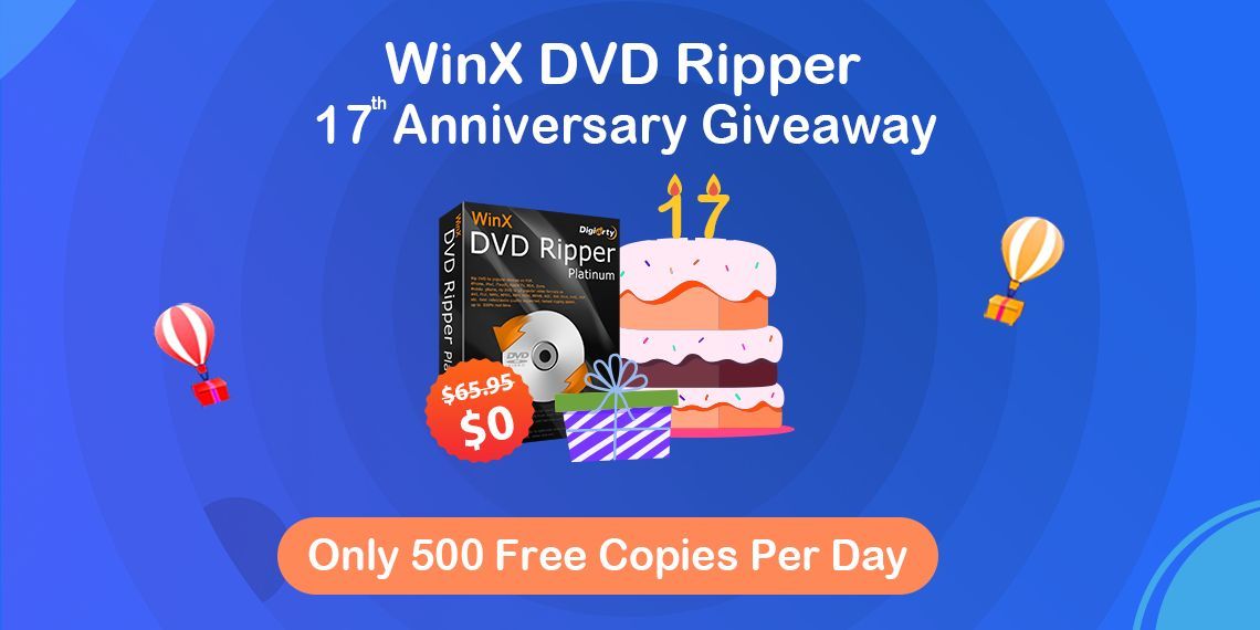 WinX DVD Ripper giveaway