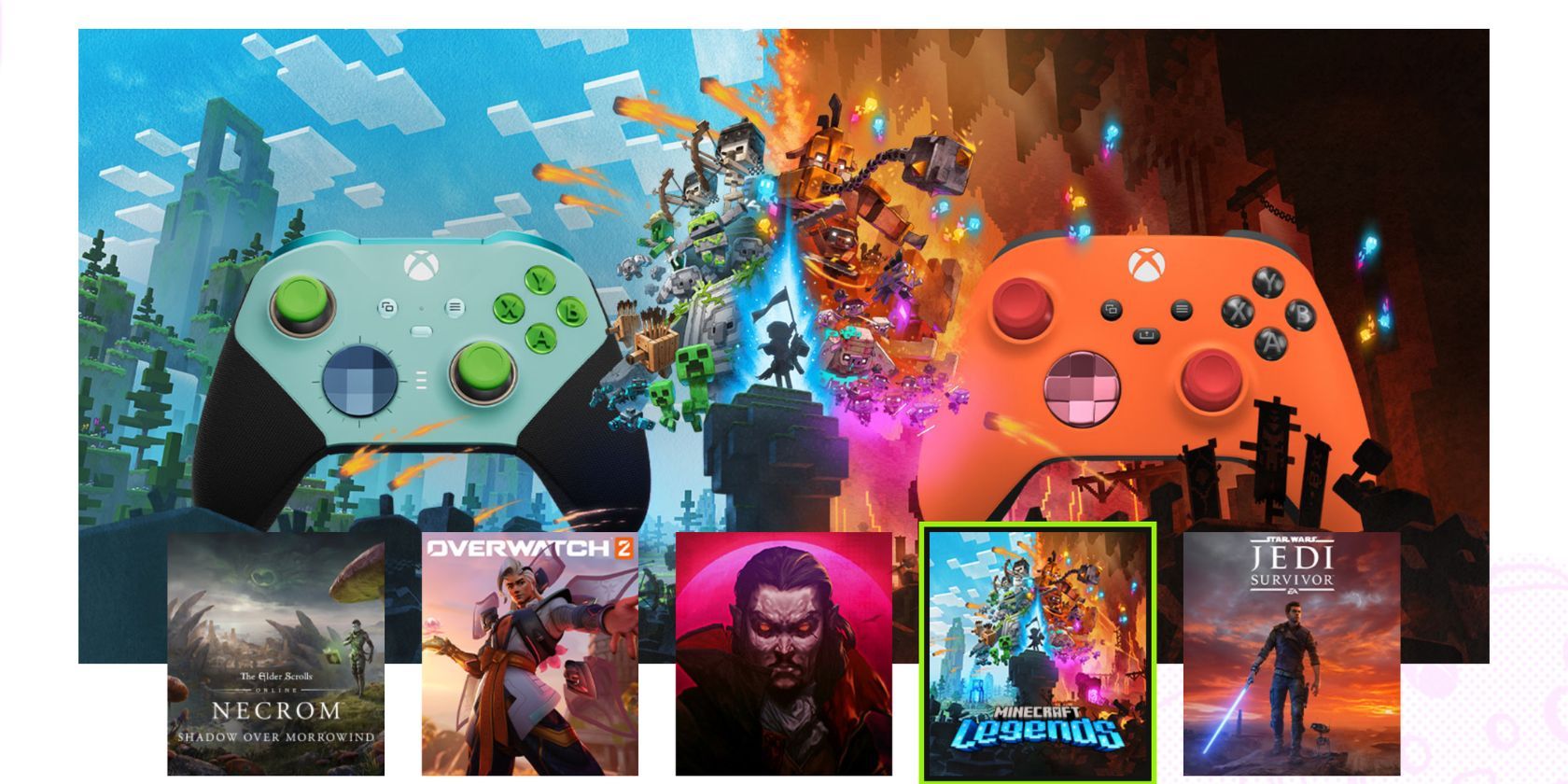 Xbox Design Lab Minecraft Legends Themed Xbox Custom Controller Ideas 
