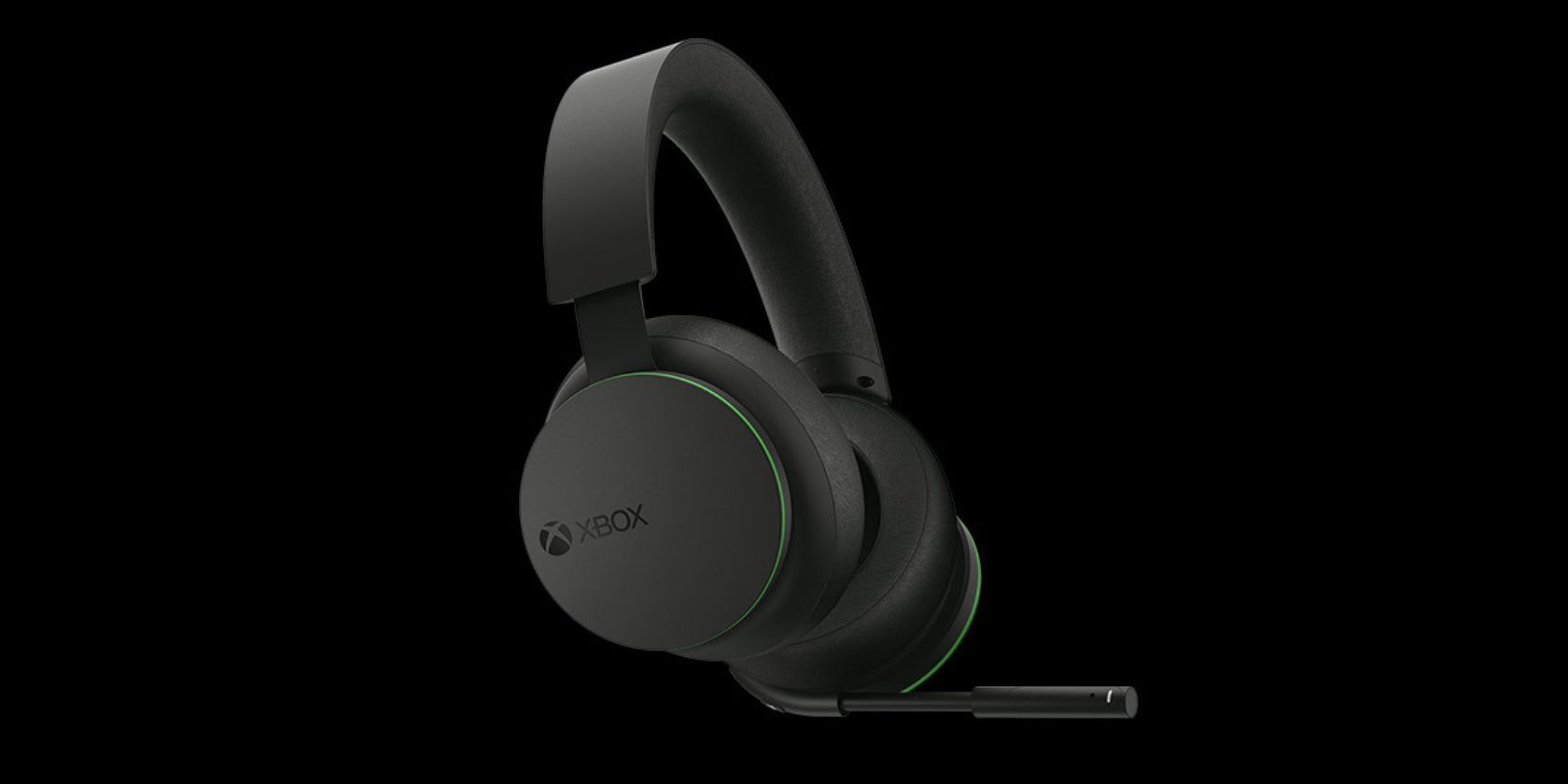 Xbox Wireless Headset on Black Background