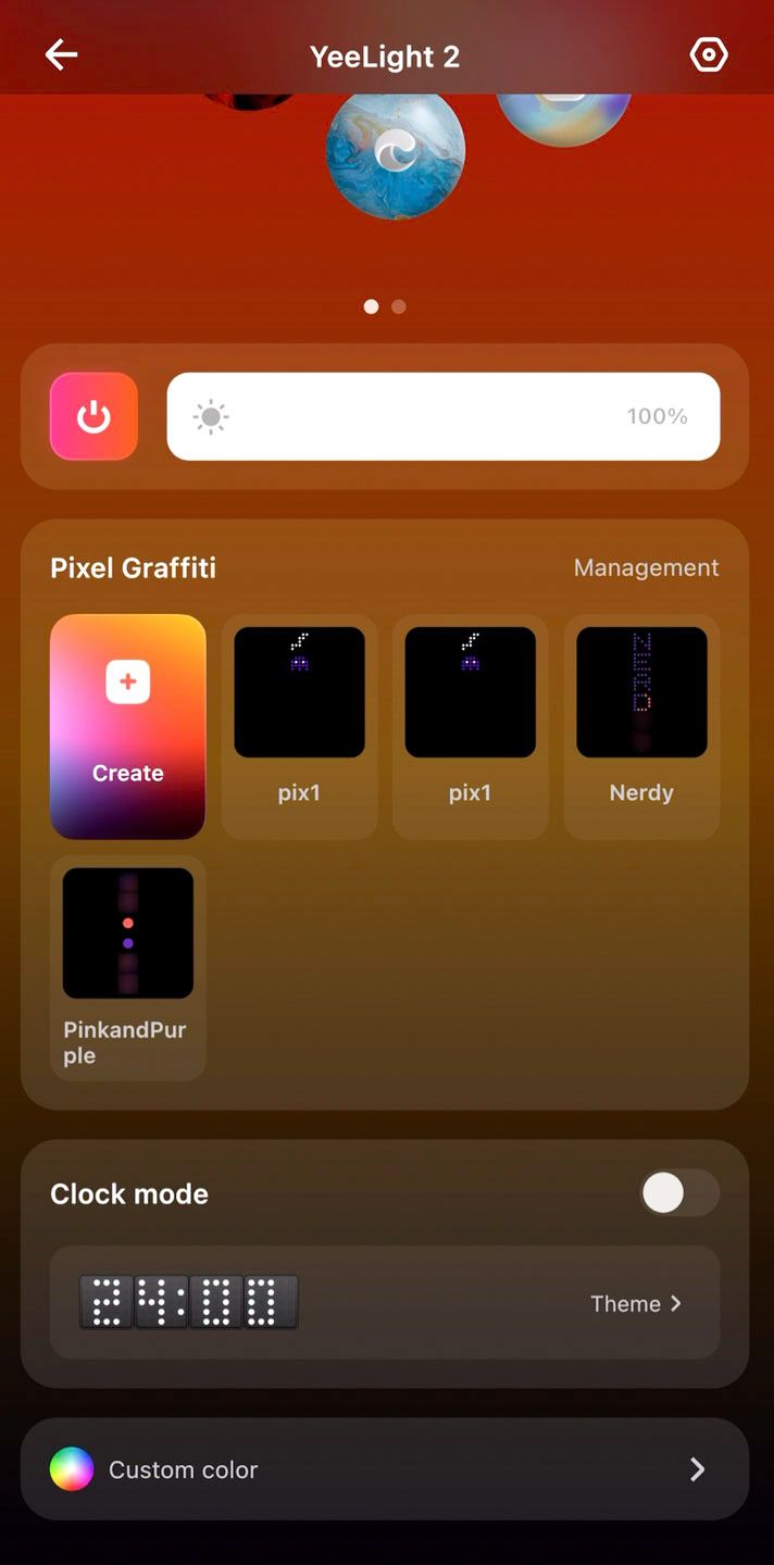 Yeelight Cube - App - Pixel Graffiti