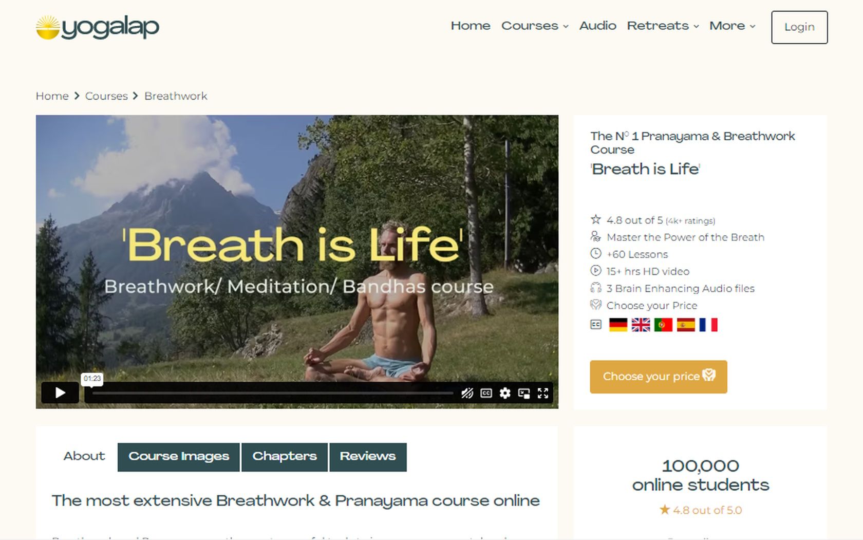 yogalap breath is life online course