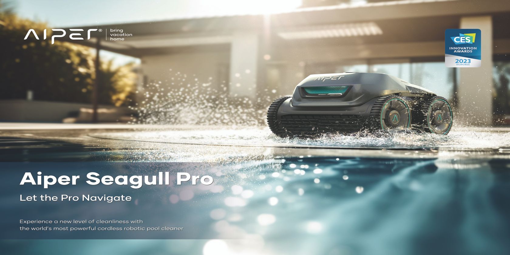 Aiper Seagull Pro cordless robotic pool cleaner